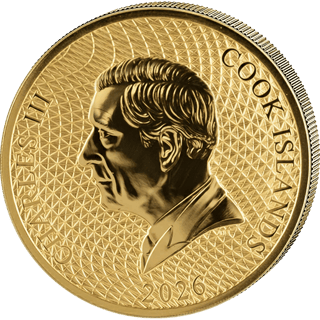 Zwei Gramm Gold, 2026, Porträtseite mit COOK ISLANDS