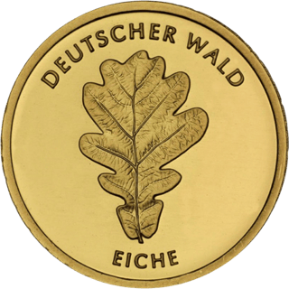 20‑Euro‑Goldmünze Eiche 2010, Bildseite