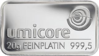 Barren aus Platin, 20 g