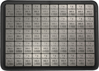 Tafelbarren aus Platin, 50 g