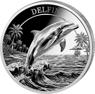 Delfin, Abbildung der Münze