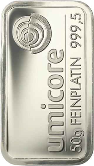 Barren aus Platin, 50 g
