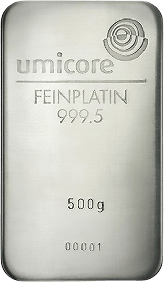 Barren aus Platin, 500 g