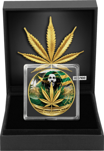 1 Unze Silber Bob Marley Edition (Auflage: 100 | teilvergoldet)