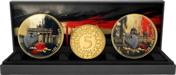 Deutschland Silber Set 2024 mit 5 DM Stück (Auflage: 50 | teilvergoldet)