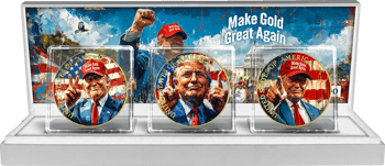 Donald Trump Silber Set II 2024 (Auflage: 100 | teilvergoldet)