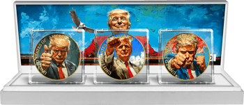 Donald Trump Silber Set 2024 (Auflage: 50 | teilvergoldet)