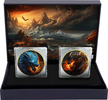 Wild Dragon Set 2023 (Mintage: 50 | colorized | partially gilded)