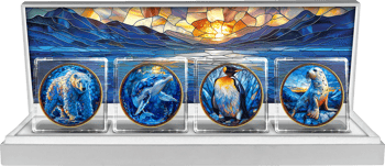 Faszinierende Arktis Set 2024 (Auflage: 50 | coloriert | teilvergoldet)