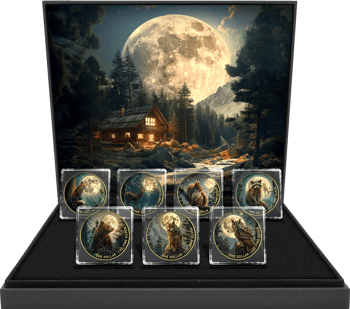 Deutsche Waldtiere Silber Set 2024 (Auflage: 50 | teilvergoldet)