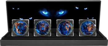 Big Cats At Night Silber Set 2024 (Auflage: 50 | teilvergoldet)