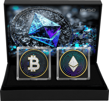 Krypto Iced Out Silber Set 2024 (Auflage: 50 | teilvergoldet)