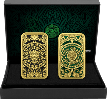 Aztekenbarren Silber Set (Auflage: 50 | teilvergoldet)