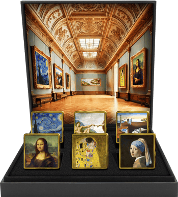 Kunstgalerie Silberbarren Set (Auflage: 50 | teilvergoldet)