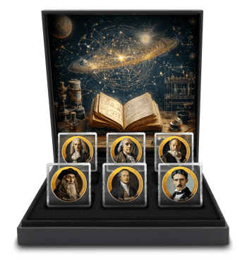 Pioniere der Wissenschaft Silber Set (Auflage: 50 | teilvergoldet)