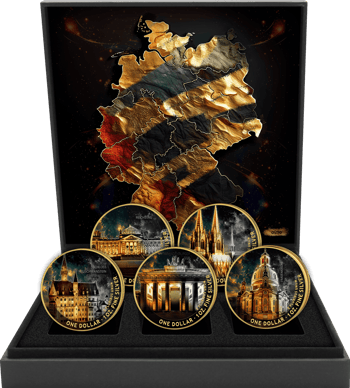 Deutsche Wahrzeichen Silber Set 2025 (Auflage: 50 | teilvergoldet)