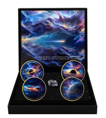 Faszination des Weltalls Silber Set 2025 (Auflage: 50 | echter Meteorit | teilvergoldet)