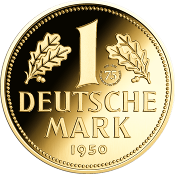 1/200 oz de oro 1 Deutsche Mark 2025 (75 años DM)
