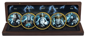 Nordische Götter Silber Set 2025 (Auflage: 50 | teilvergoldet)