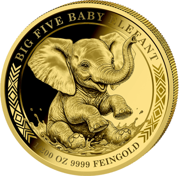 1/200 Unze Gold Baby Elefant 2026 (Auflage: 1.000 | Polierte Platte)