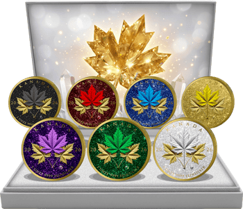 Welt der Kristalle Silber Set 2026 (Auflage: 50 | Diamant | iced out | teilvergoldet)
