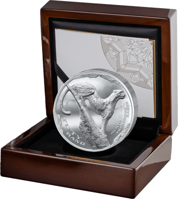 1 kg Silver African Range Cheetah 2026 (Mintage: 100 | High Relief | Proof)