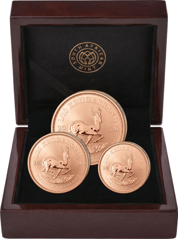 Krugerrand 3 Coin Fractional Set Reverse Proof 2026 (Mintage: 400 | Proof Design)