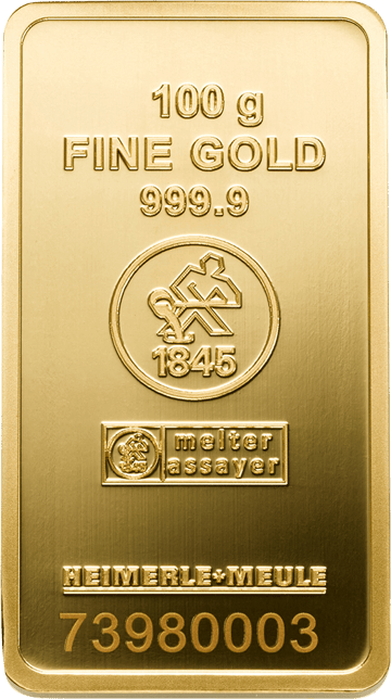 100g Goldbarren