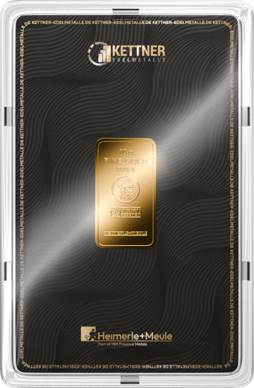 10g Goldbarren Heimerle und Meule (Kettner Edelmetalle)