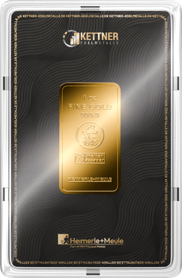 1 Unze Goldbarren Heimerle und Meule (Kettner Edelmetalle)