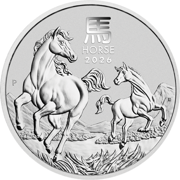 1 Unze Silber Lunar III Pferd 2026 (Auflage: 300.000)
