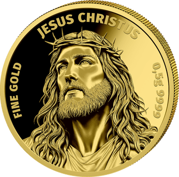 0,5g Gold Jesus Christus 2026 (Auflage: 1.000 | Polierte Platte)