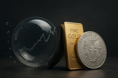 Finanzblase 2025? Warum Gold &amp; Silber als Schutzschild immer wichtiger werden