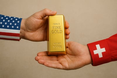 Gold als Friedensbringer im Handelskrieg zwischen den USA und der Schweiz
