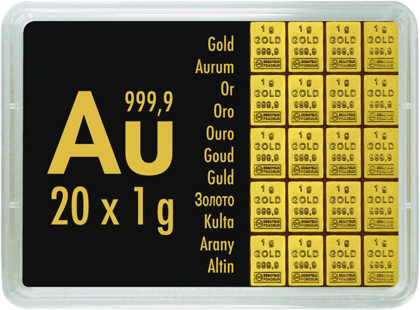20 × 1 g CombiBar · Vorderseite