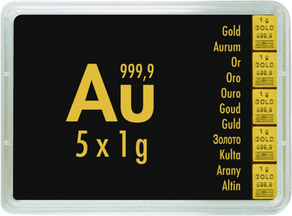 5 × 1 g CombiBar · Vorderseite