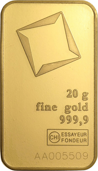 20 g minted bar · Front