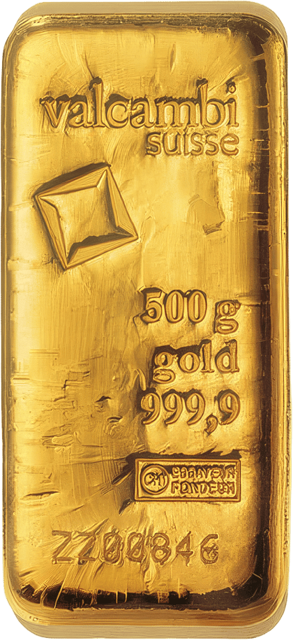 500 g Gussbarren · Vorderseite