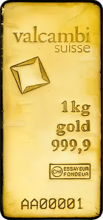 1 kg Gussbarren · Vorderseite