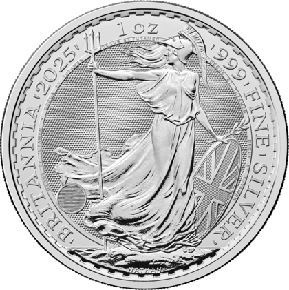 1 Unze Silber · Britannia-Seite