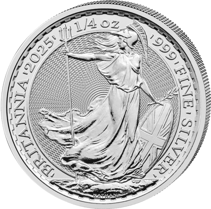 1/4 Unze Silber · Britannia-Seite