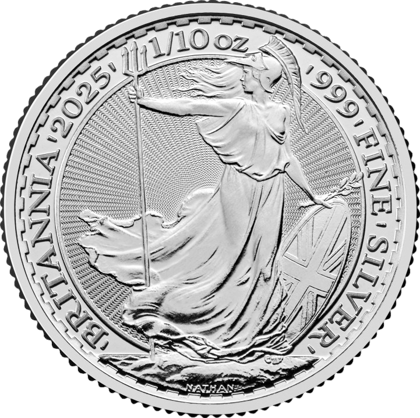 1/10 Unze Silber · Britannia-Seite