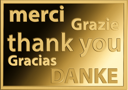 Goldmünze Merci · Bildseite