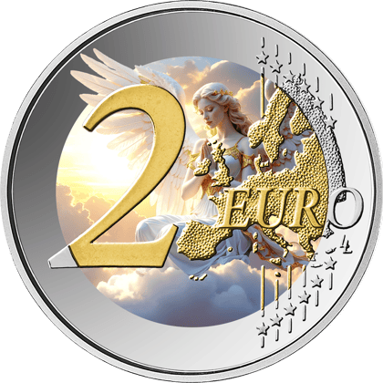 2 euro in colour