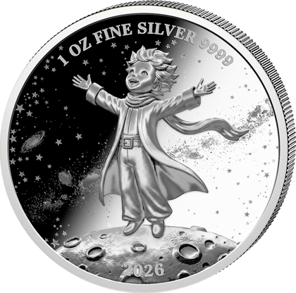 1 ounce of silver · Design side