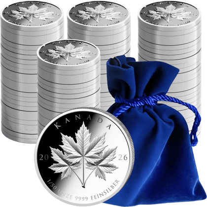 100 × 1/50 ounce of silver