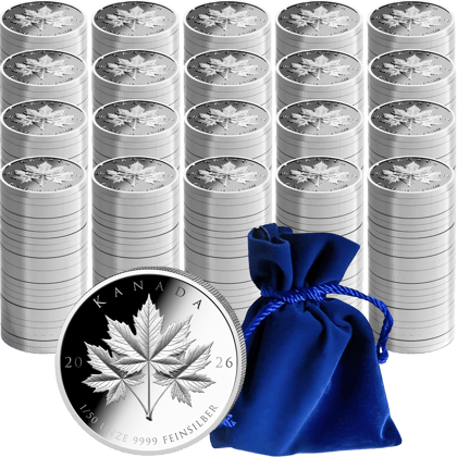 500 × 1/50 ounce of silver