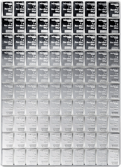Silbertafel 100 × 1 g