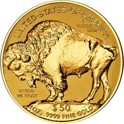 American Buffalo in Gold, bison side