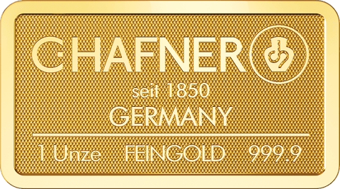 Goldbarren 1 Unze von C.Hafner